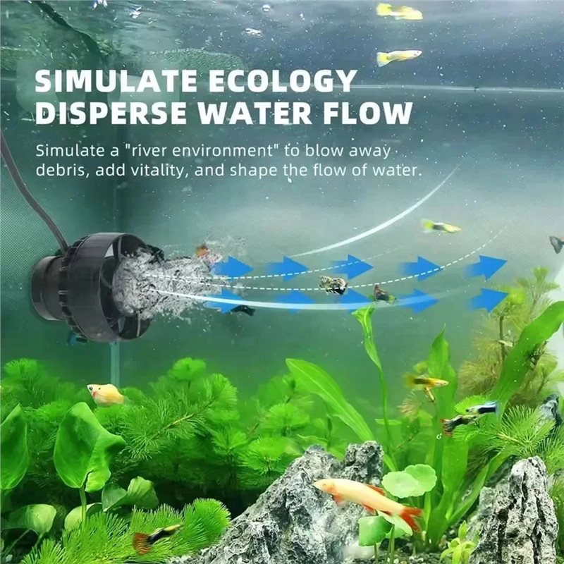 Marine Aquarium Wave Maker - مضخة صنع الأمواج الصامتة A23P SLW10
