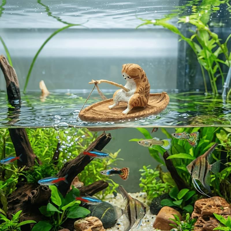 إضافة تزيينية لحوض السمك مع قط - مراجعة Aquarium Marina وسعره