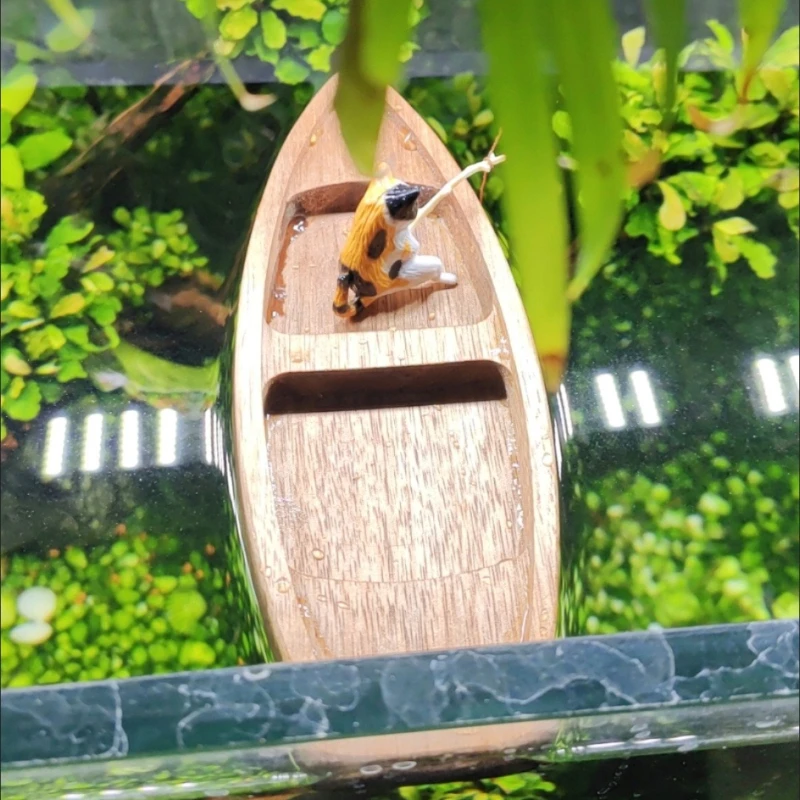 اليدوية قارب خشبي صغير عائم قا - مراجعة Aquarium Marina وسعره