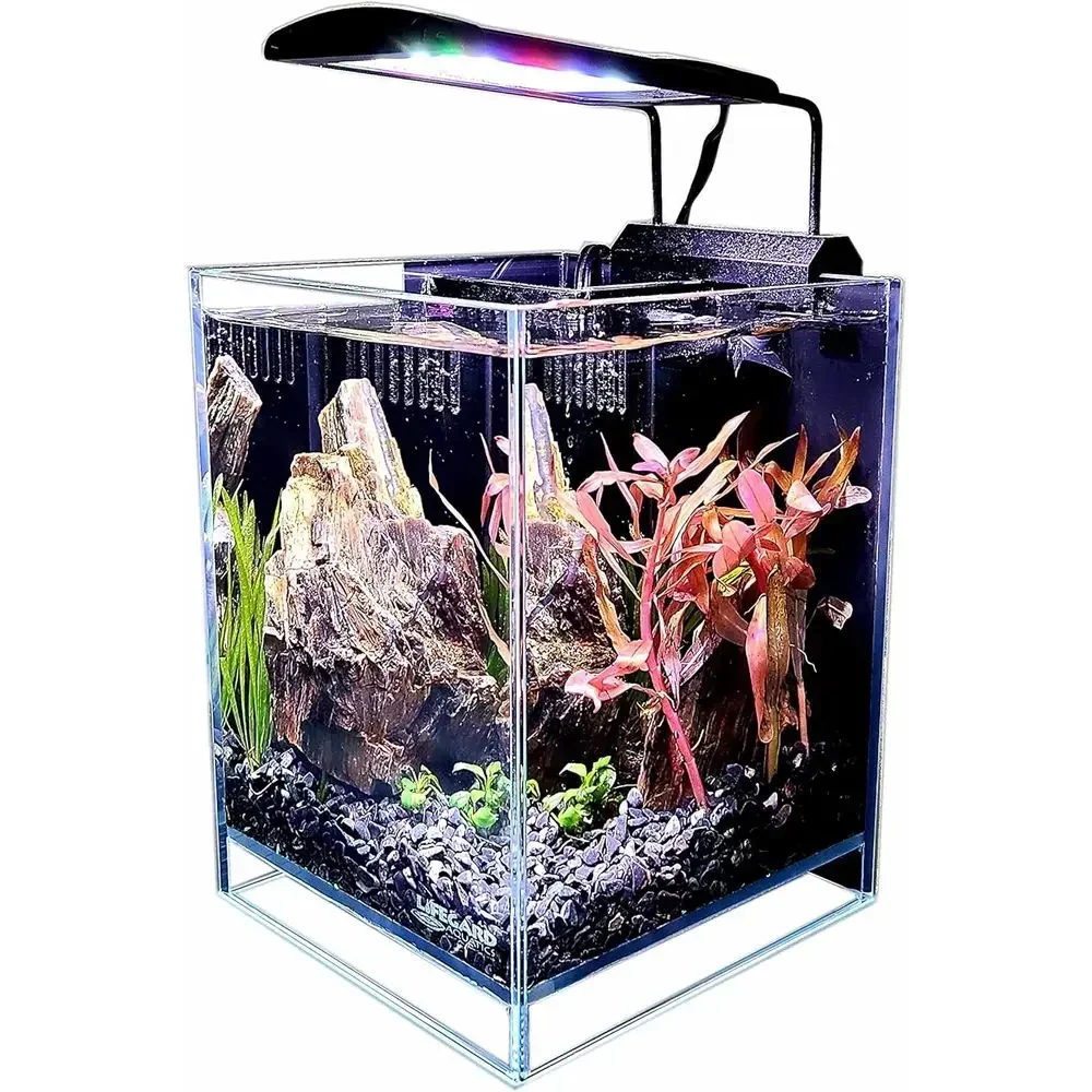 حوض أسماك كريستالي فائق الوضوح - مراجعة Marine Aquarium All In One وسعره
